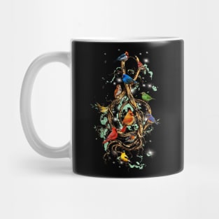 Colorful Bird Musical Note Costume Gift Mug